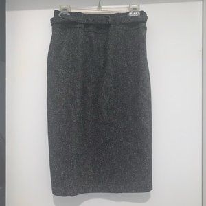 New York & Company Women’s Gray Skirt with belt Size 4